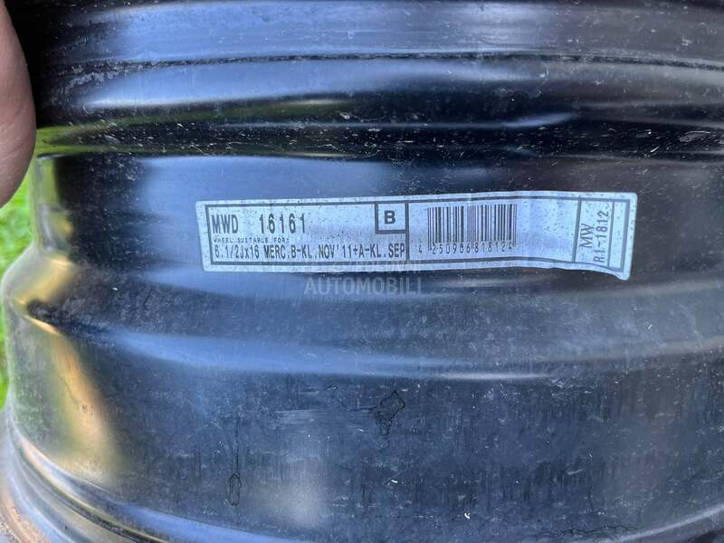 Čelične felne Mercedes A B  W246 16" 5 x 112