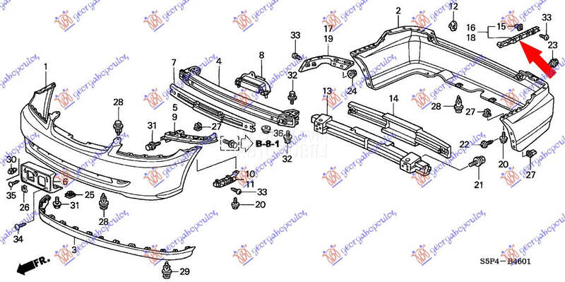 NOSAC ZADNJEG BRANIKA BOCNI PL