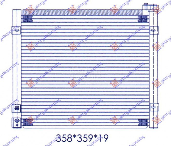 HLADNJAK KLIME BENZIN (33x365x