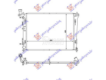 HLADNJAK MOTORA 1.4/1.6/2.0 BE za Hyundai i30 od 2007. do 2012. god.