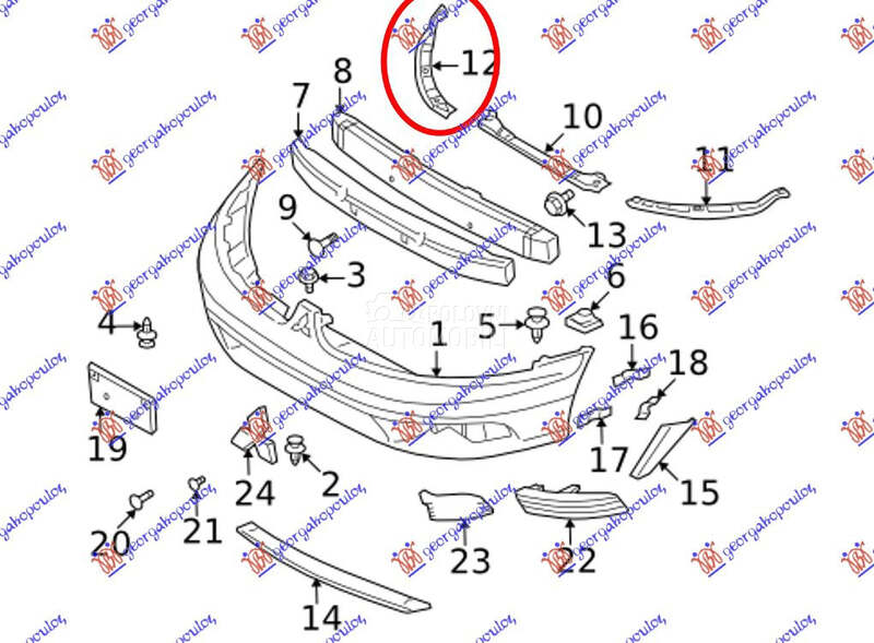 NOSAC PREDNJEG BRANIKA METALNI