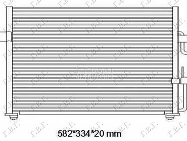 HLADNJAK KLIME BENZIN (508x330 za Hyundai Accent od 1994. do 1997. god.