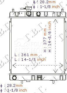 HLADNJAK MOTORA 1.0/1.3/1.4CC