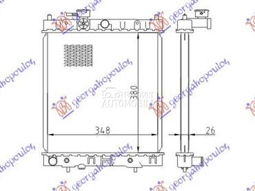 HLADNJAK MOTORA 1.0/1.3 16V (A za Nissan Micra od 1992. do 1998. god.