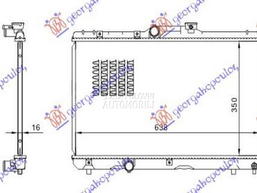 HLADNJAK MOTORA 1.3/1.6 (63.8x za Toyota Corolla od 1997. do 1999. god.