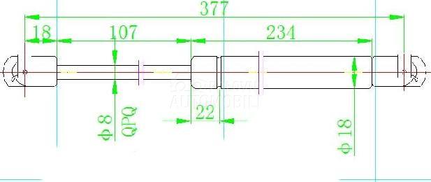 AMORTIZER GEPEK VRATA (377L-36