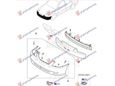 RESETKA PREDNJEG BRANIKA (BEZ za Kia Rio od 2002. do 2005. god.