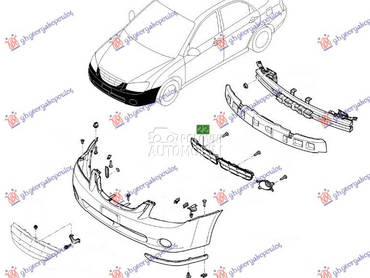 RESETKA PREDNJEG BRANIKA za Kia Cerato od 2004. do 2009. god.