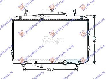HLADNJAK MOTORA 1.6i/16V (37.5 za Kia Cerato od 2004. do 2009. god.