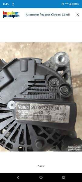 Alternator 1.6hdi