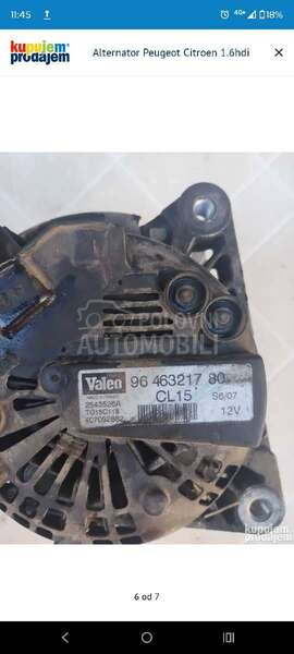 Alternator 1.6hdi