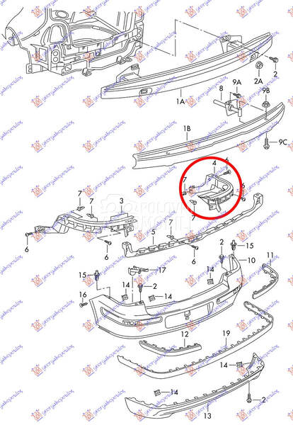 NOSAC ZADNJEG BRANIKA PLASTICN