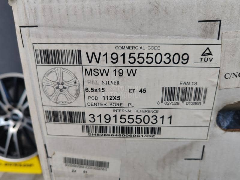 Aluminijumske felne  15" 5 x 100