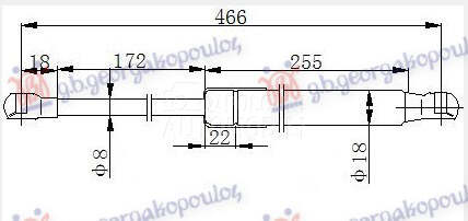 AMORTIZER GEPEK VRATA 3/5 VRAT