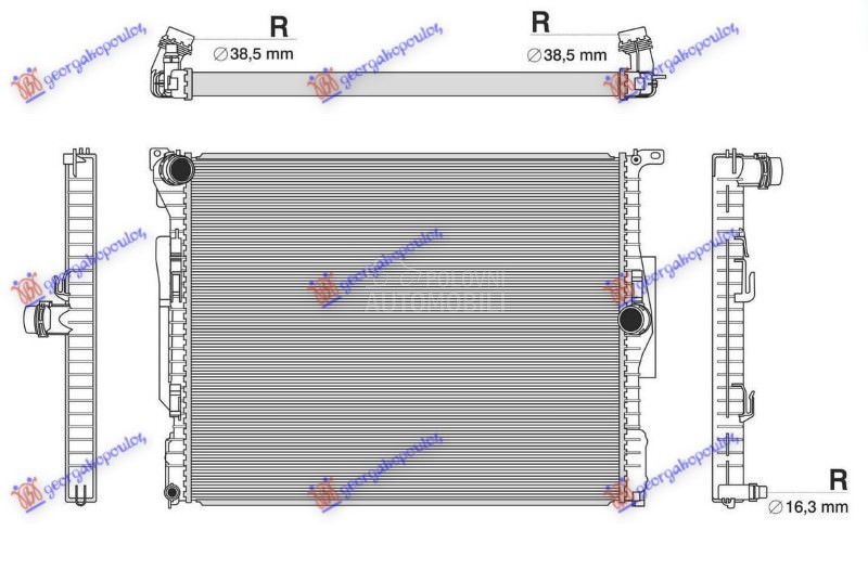 HLADNJAK MOTORA 2.0 BENZIN (MA