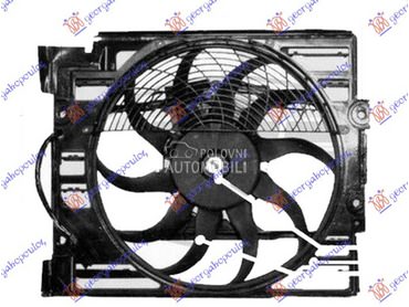 VENTILATOR KOMPLET (BENZIN) (4 za BMW Serija 7 od 1995. do 2002. god.