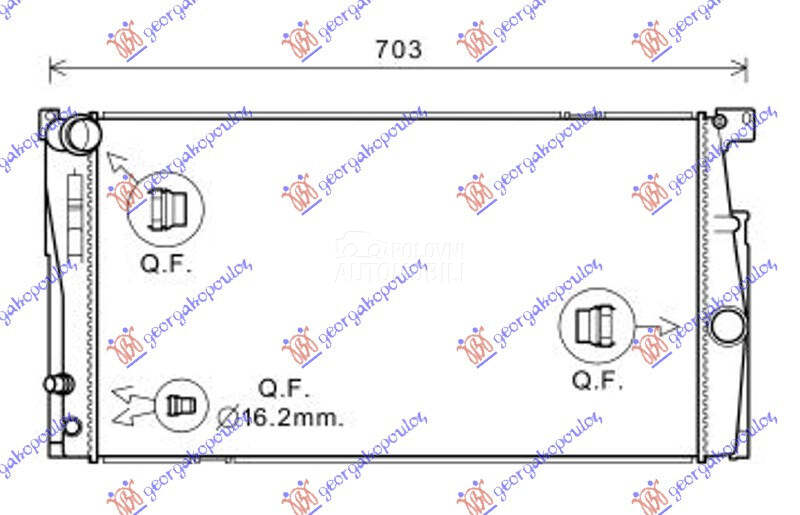 HLADNJAK MOTORA 1.6/2.0 BENZIN