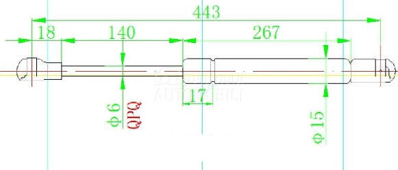 AMORTIZER GEPEK STAKLA (442L-1