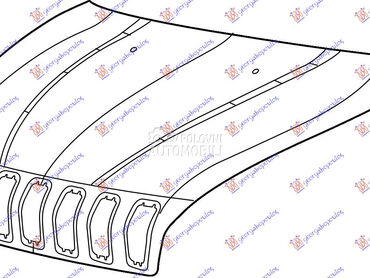 HAUBA (ALUMINIJUM) za Jeep Cherokee od 2014. do 2019. god.