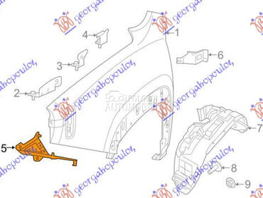 NOSAC PREDNJEG BLATOBRANA za Jeep Renegade od 2014. do 2018. god.