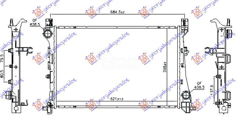 HLADNJAK MOTORA 1.6 MJTD DIZEL
