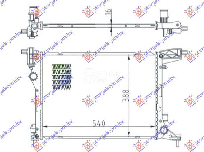HLADNJAK MOTORA 1.4 (70KW) BEN
