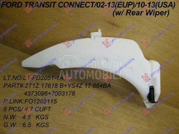 POSUDA ZA TECNOST BRISACA (MOT za Ford Transit Connect od 2010. do 2013. god.