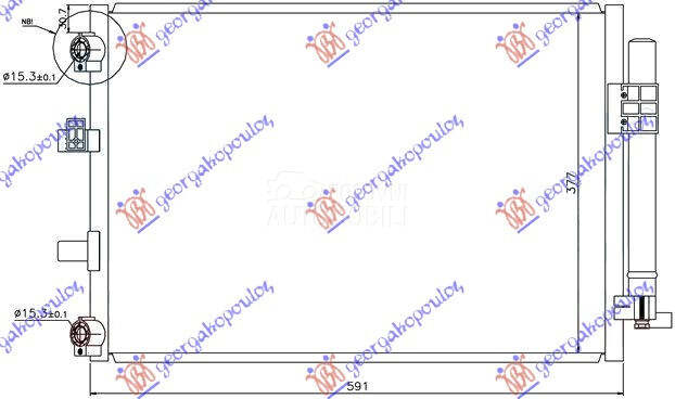 HLADNJAK KLIME 1.0/1.6 BENZIN