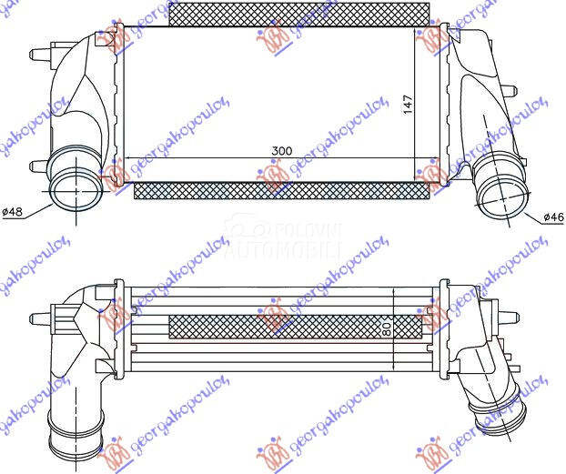 HLADNJAK INTERKULERA 1.0i 12V