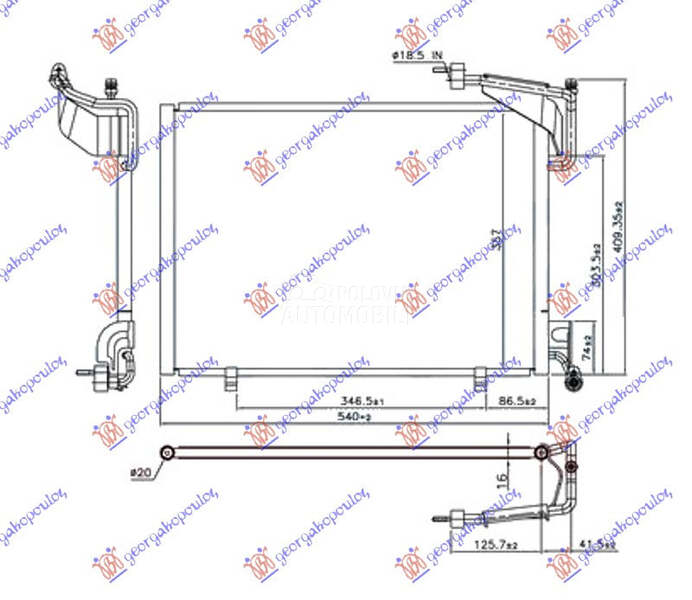 HLADNJAK KLIME 1.0 12v TURBO E
