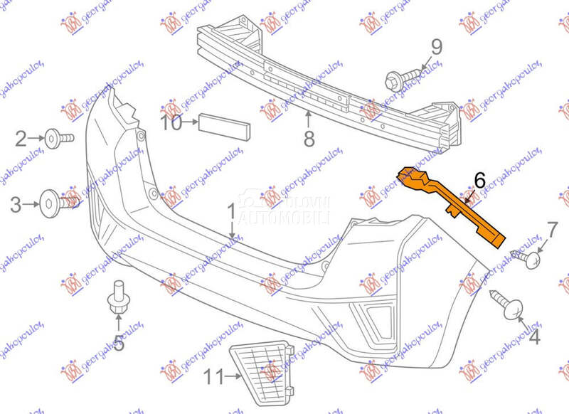NOSAC ZADNJEG BRANIKA BOCNI PL