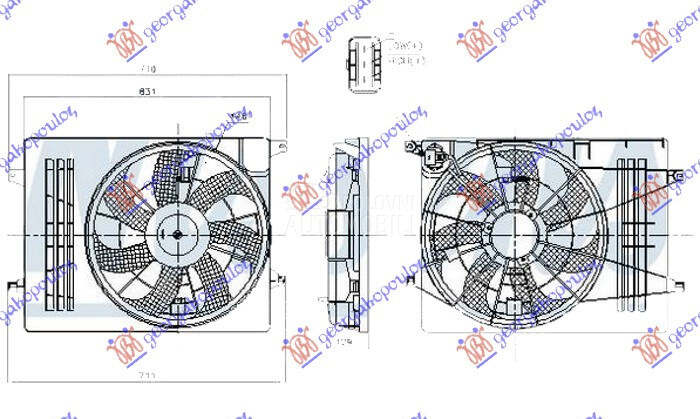 VENTILATOR KOMPLET (BENZIN) (4
