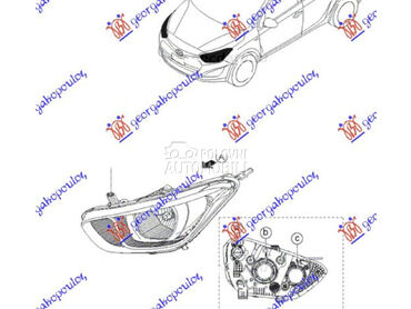 FAR ELEKTRICNI (SA MOTOROM) (O za Hyundai i20 od 2012. do 2014. god.