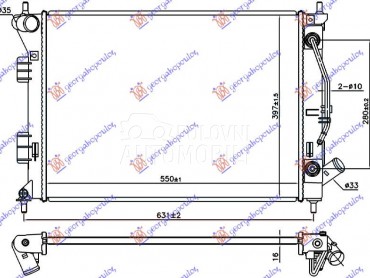HLADNJAK MOTORA 1.6 BENZIN (AU za Hyundai i30 od 2012. do 2014. god.