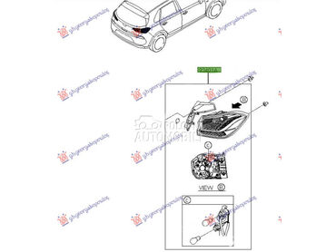 STOP LAMPA SPOLJASNJA (H/B) (O za Hyundai i30 od 2017. do 2020. god.