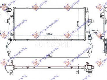 HLADNJAK MOTORA 1.6 CRDi DIZEL za Hyundai i30 od 2017. do 2020. god.
