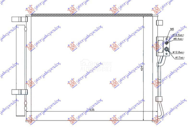 HLADNJAK KLIME 2.0/2.2 CRDi DI