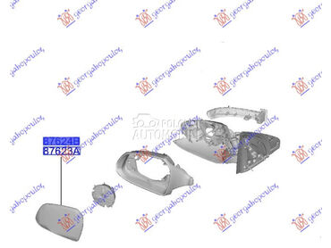 STAKLO RETROVIZORA (KONVEKSNO) za Hyundai i10 od 2019. do 2023. god.