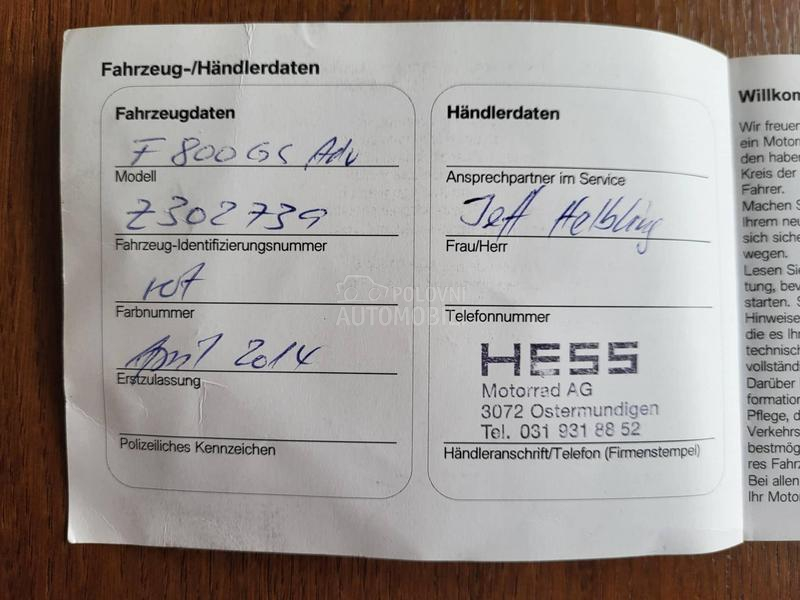 BMW F800 GS Adv F800GS