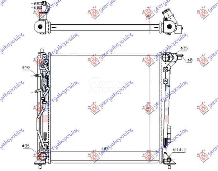 HLADNJAK MOTORA 2.0 CRDi DIZEL