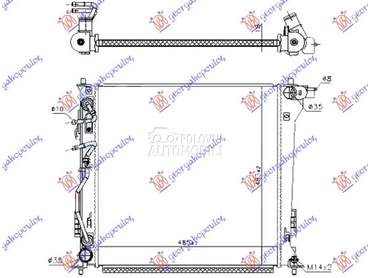 HLADNJAK MOTORA 2.0 CRDi DIZEL za Hyundai Tucson od 2015. do 2018. god.