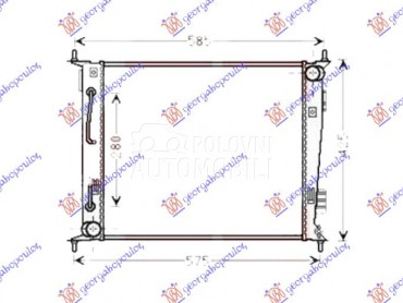HLADNJAK MOTORA 1.6 BENZIN (AU za Kia Soul od 2008. do 2011. god.