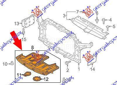 ZASTITA MOTORA PREDNJA PLASTIC