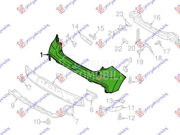ZADNJI BRANIK za Kia Soul od 2016. do 2019. god.