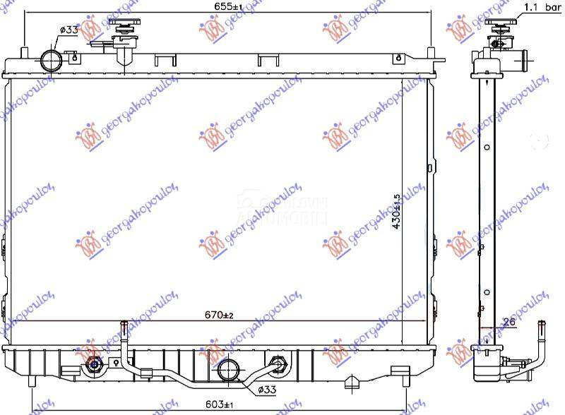 HLADNJAK MOTORA 2.0i 16v (AUTO