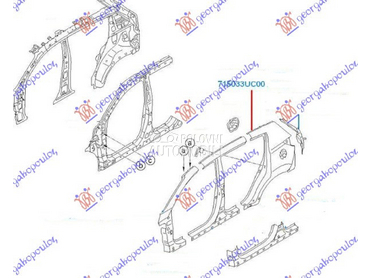 ZADNJI BLATOBRAN za Kia Sportage od 2010. do 2014. god.