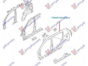 ZADNJI BLATOBRAN za Kia Sportage od 2010. do 2014. god.