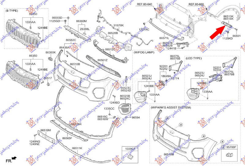 NOSAC PREDNJEG BRANIKA BOCNI P
