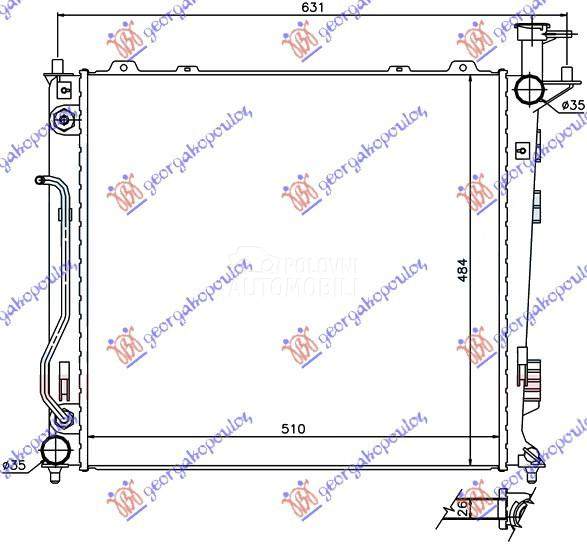 HLADNJAK MOTORA 2.0/2.2 CRDi M