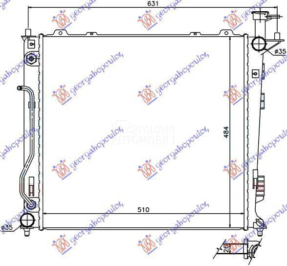 HLADNJAK MOTORA 2.0/2.2 CRDi M